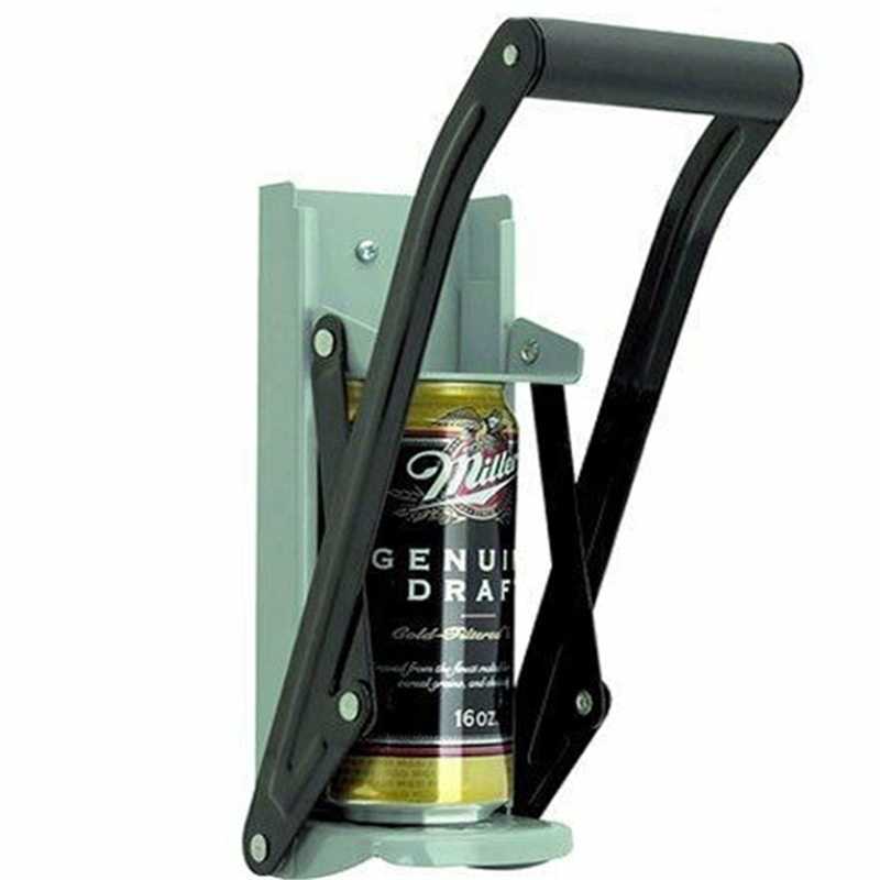 

1PC Bottle Opener Can Opener Beer Tin Crusher With Grip Handle Wall Mounted Environmentally Recycling Tool Kitchen Accessories 201211