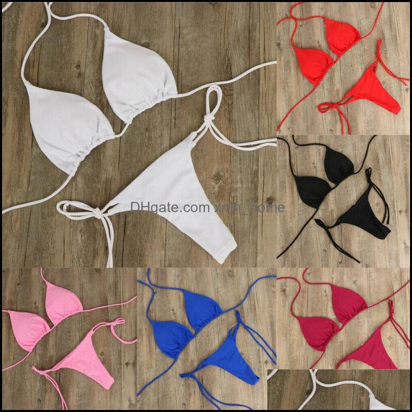 

Bikinis Swimming Equipment Sports & Outdoorssexy Women Badmode Bikini Set Micro Bh Top G-String Thong Badpak Nightwear Drop Delivery 2021 Zx