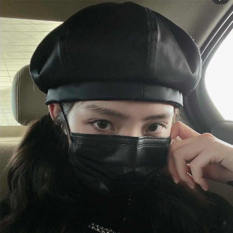 

Berets Beret Fashion Trendy Brand Designer Hat Woman European And American Men Wild Street Retro BL0014, Black