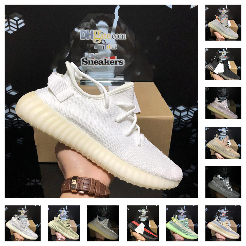 

Top Quality Men Women V2 Static Reflective Running Shoes Cream Beluga Cinder Tail Light Black Red Zebra Israfil Oreo Bred Trainers Sneakers With Box, Customize