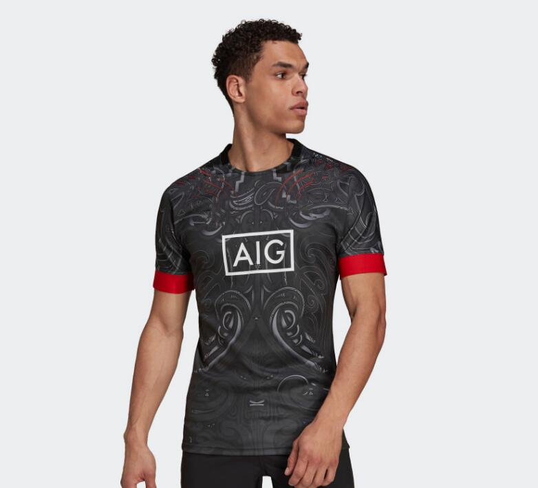 

maori All Black 2022 NZ Rugby Jersey HOME away Super rugby shirt Training clothes Maori jerseys big size 5xl, Gray