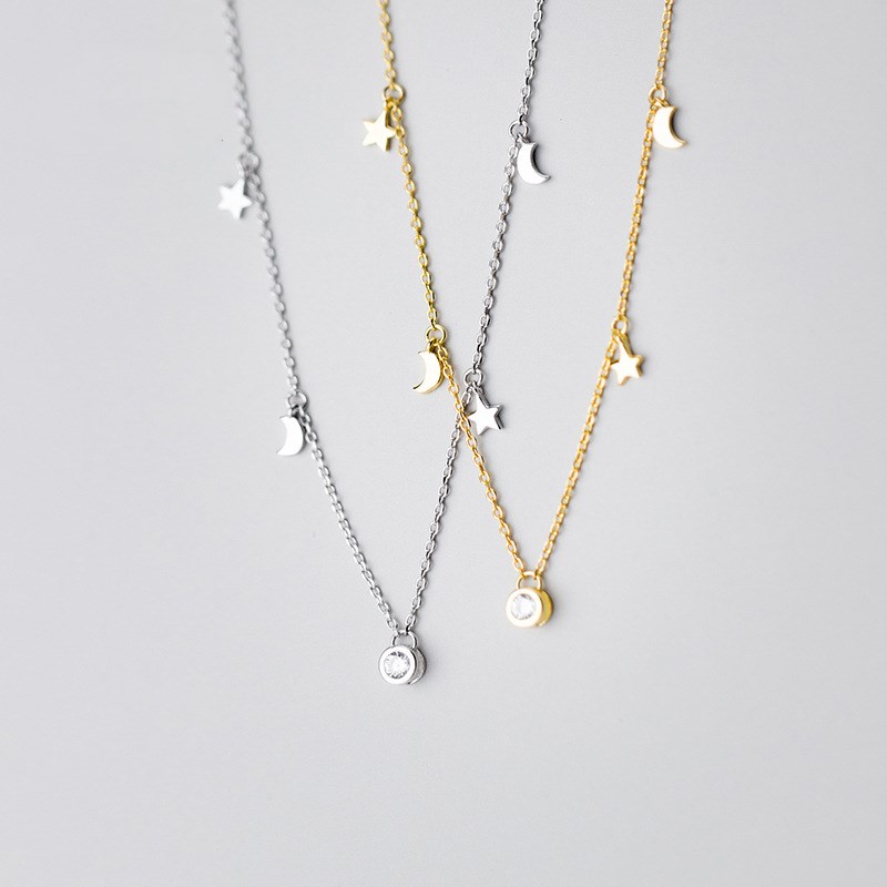 

China product s925 sterling silver necklace turkish bijouterie wholesale fashion jewelry charm statement necklaces for lady women girl jewellry mix design