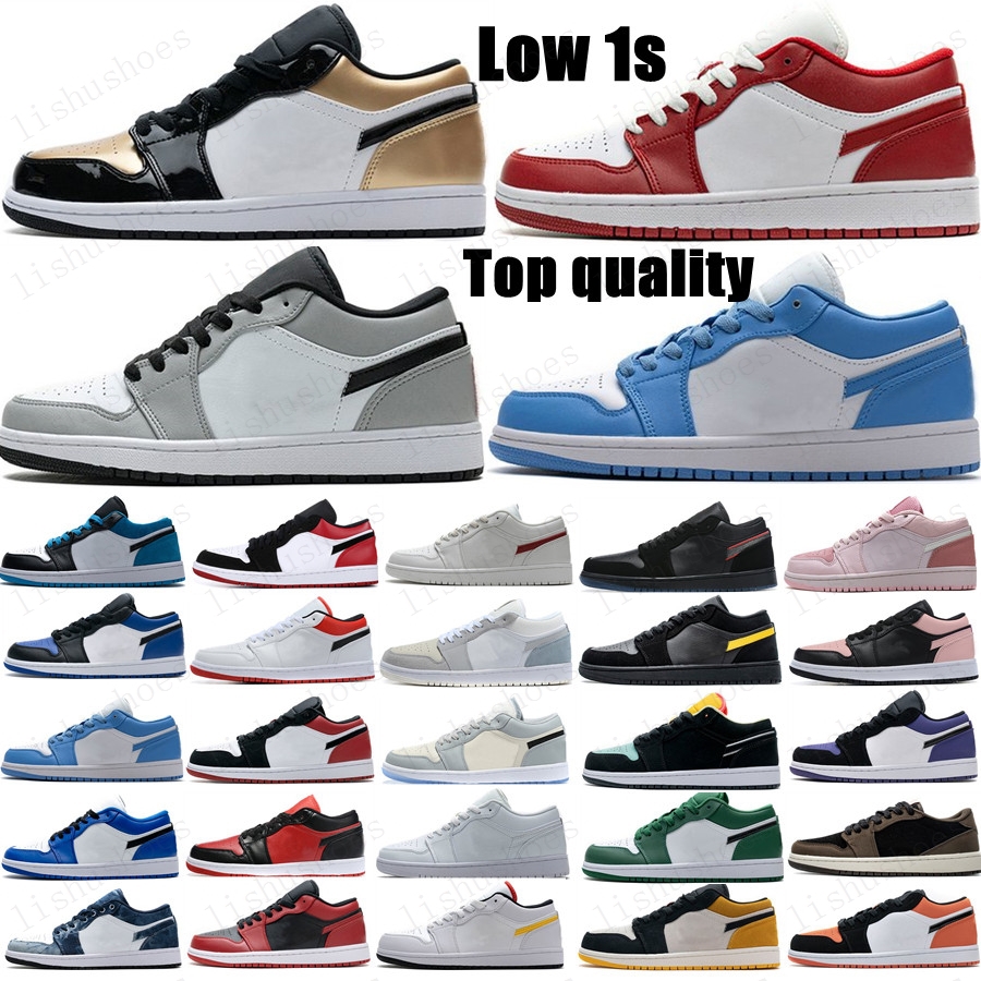 

2021 mns Jumpman Low 1 1s basketball shoes top OG black toe court purple SP Travis Scotts men women sneakers Eur 36-46 without box