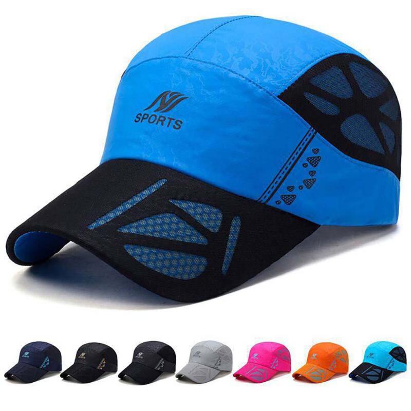 

Outdoor Sports Cap Female Summer Sun Protection Breathable Mesh Climbing Men Quick-Drying Hats Sunshade, Black;white
