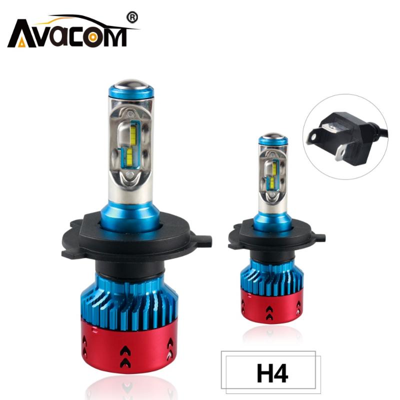 

Car Headlights Avacom H4 LED Mini Bulb Turbo Super Bright ZES Chip 16000Lm 70W 6500K 12V 24V Hi-Low For Carro