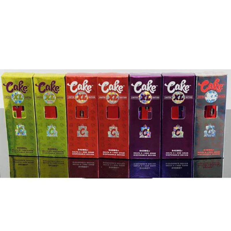 

Cake XL Delta 8 Rechargeable Disposable Vape Pens E-Cigarettes No Leaking Snap Lock 1ml 0.5ml 290mah Battery Thick Oil Ecigs Cartridges Cookies