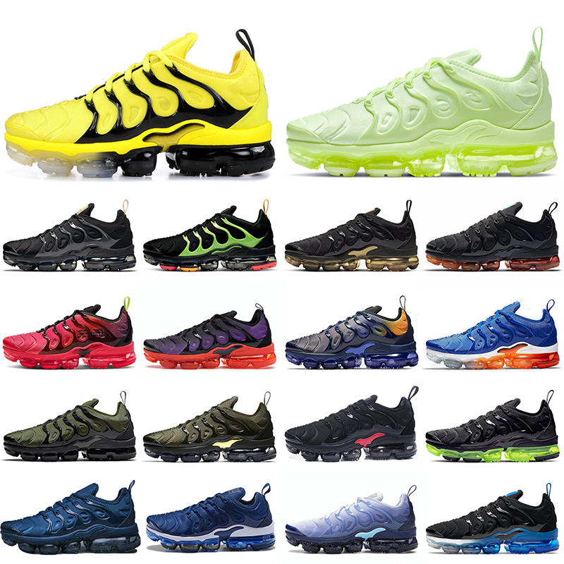 

TN Plus 2022 Newest Men Women Running Shoes Bubblegum Black Gold Triple Black Blue Force Coquettish Purple Mens Womens Trainers Sports Sneakers, 36-47 shark