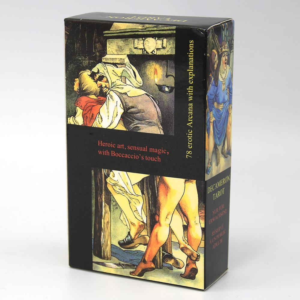 Decameron Tarot Witch Card Game for Beginners Board Games Toy Divination Ceck Wild Unknown Classic Design Guidebook saleT5V9-image-735786507