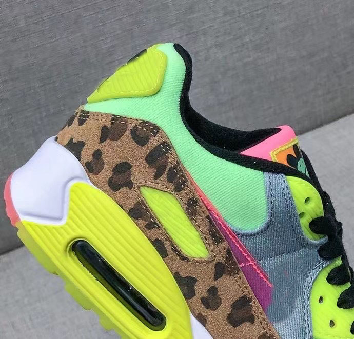 

Womens Max 90 Running Shoes air vapor airmax Laser Orange Triple Runners Sports Sneakers Trainers designer Leopard grain A1, Black