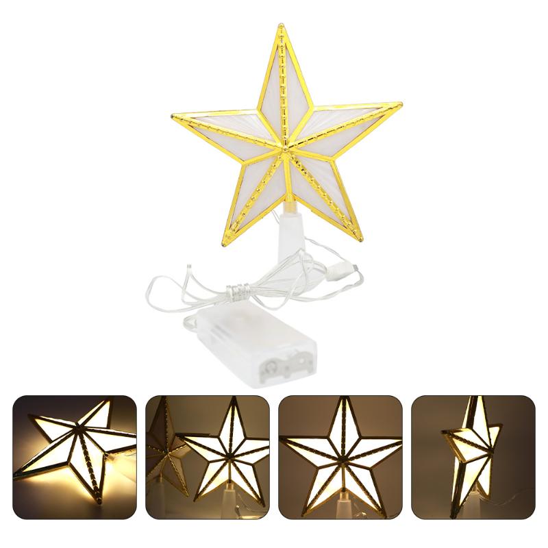

Christmas Decorations 1pc Xmas Tree Lamp Luminous Star-shaped Ornament Family Gift