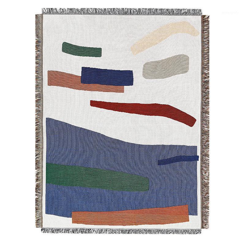 

Blankets Multi-function Geometry Throw Sofa Blanket Table Cloth Tapestry For Bed Airplane Travel Bedroom Piano Cover Decor1