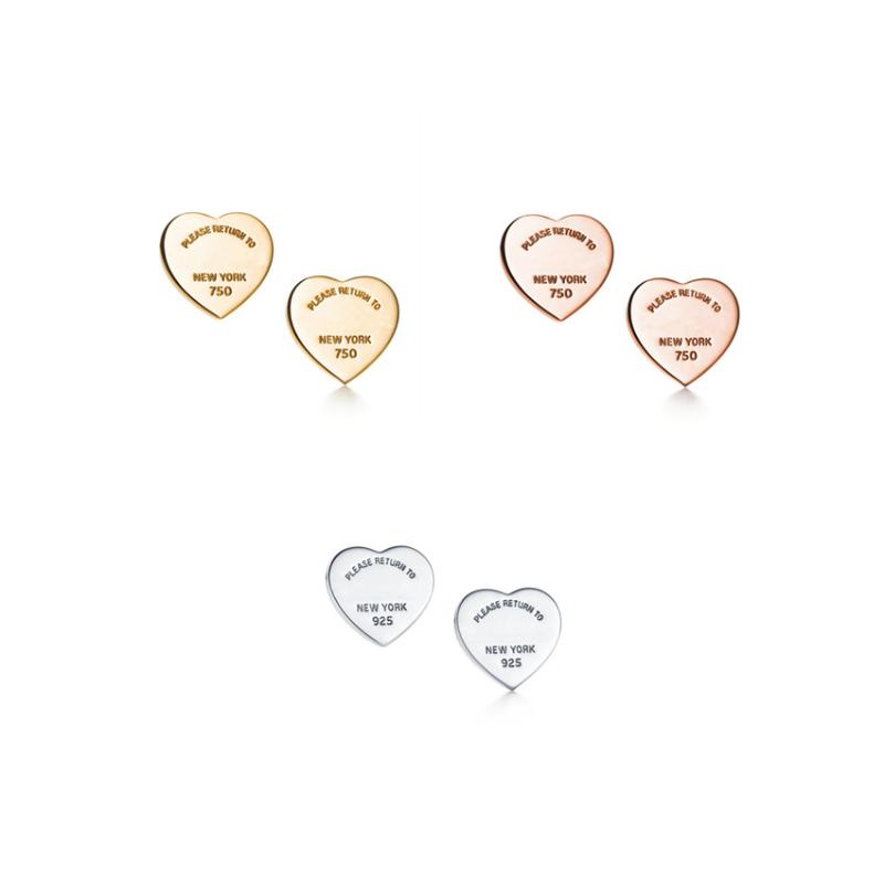

Stud Fashion Lovers Heart Tag Earrings, 3 Color