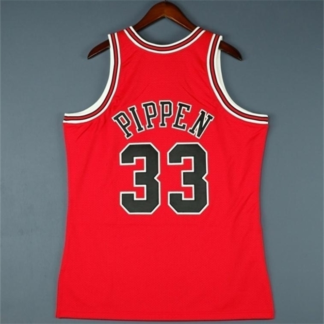 

668Custom Men Youth women Vintage Scottie Pippen Mitchell 98 Finals College Basketball Jersey Size S-4XL or custom any name or number jersey, Black