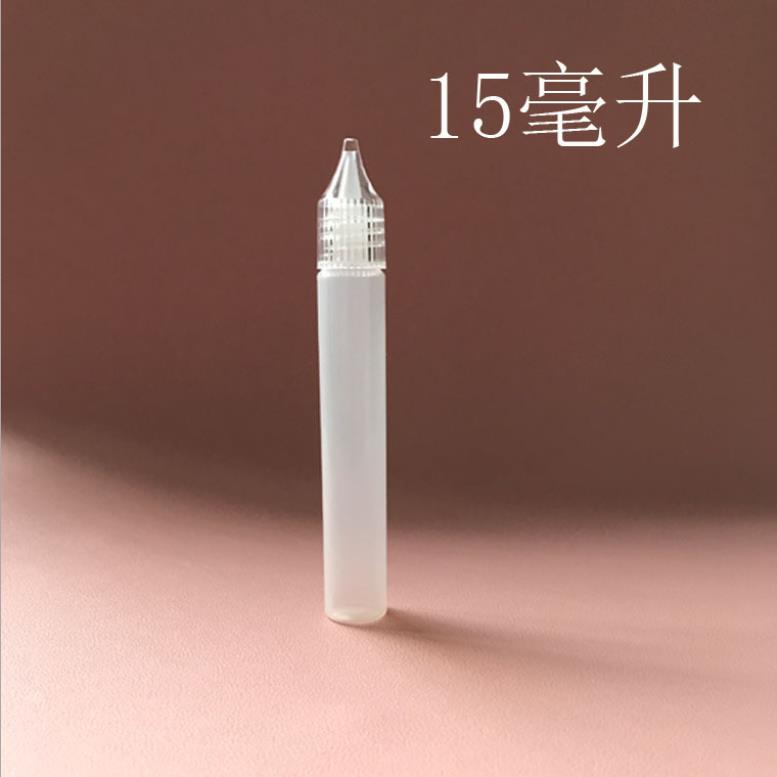 

Others Apparel 15ML E-Cig E-liquid Pen Shape PET Unicorn Plastic Empty Bottle With Crystal Transparent Caps