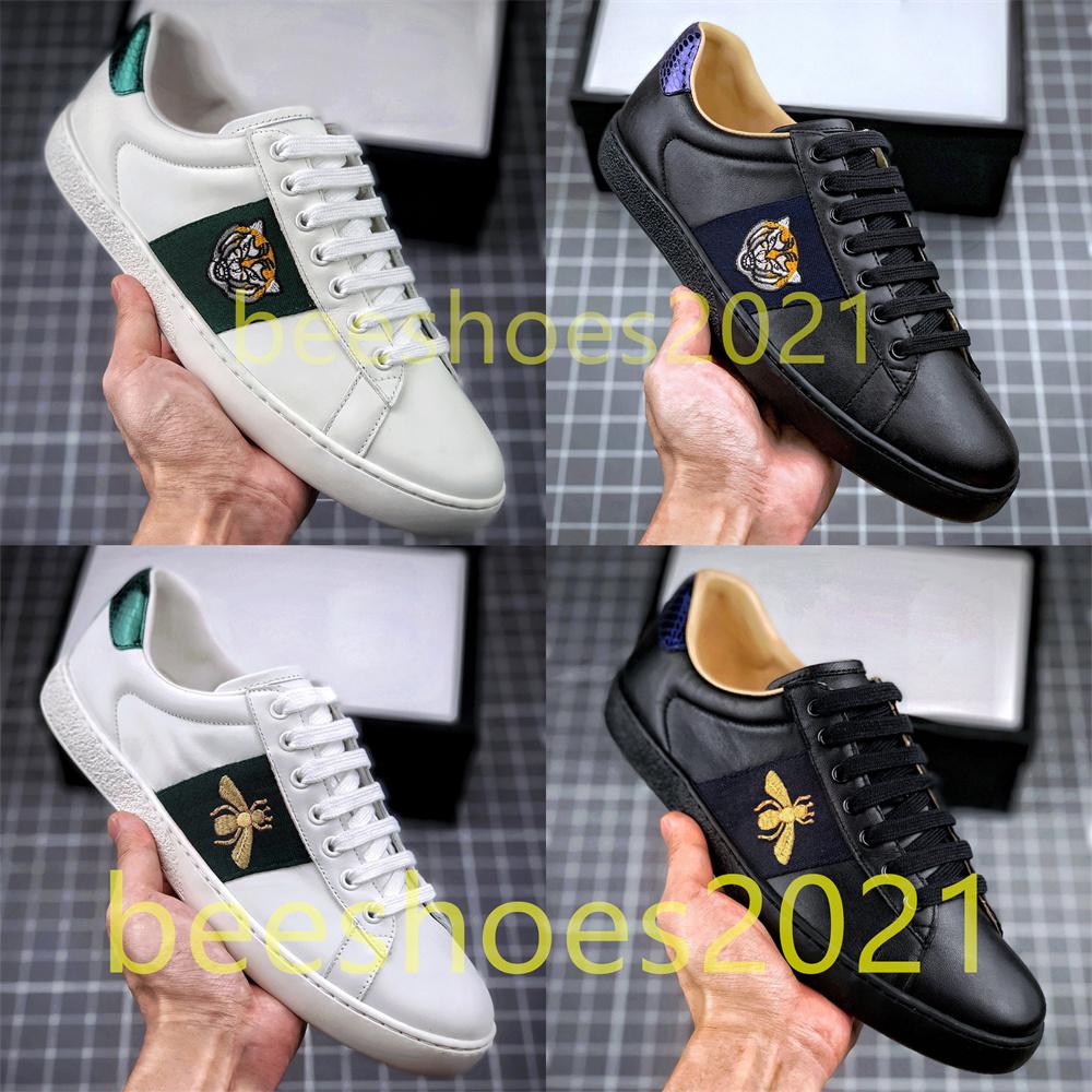 

Mens Italy Bee Walking Casual Shoes Women Flat Shoe Tiger Snake Green Red Stripes Embroidered Couples Fashion Trainers Chaussures B2, Shoeslace