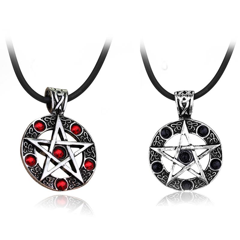 

Pendant Necklaces Supernatural Necklace Pentagram Pentacle Five-Pointed Star Wicca Pagan Dean Winchester Vintage Gothic Jewelry Wholesale