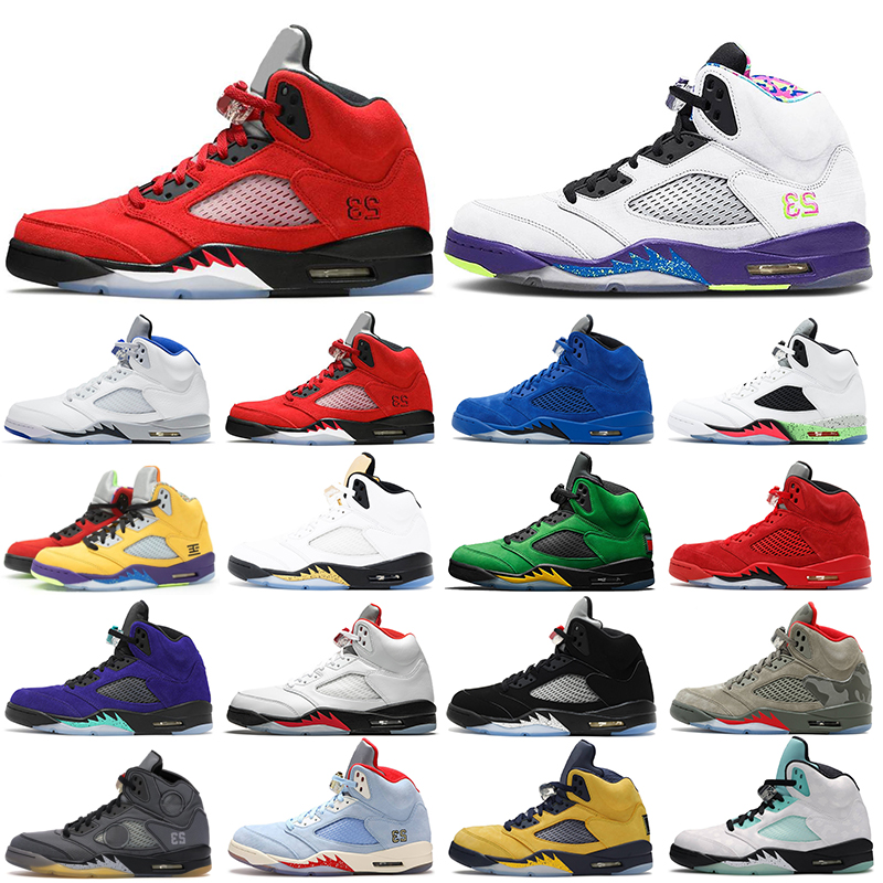 

5s men basketball shoes Jumpman 5 Raging Bull Stealth What the Fire Red Oreo Alternate Grape women mens trainers sports sneakers, 5s top 3