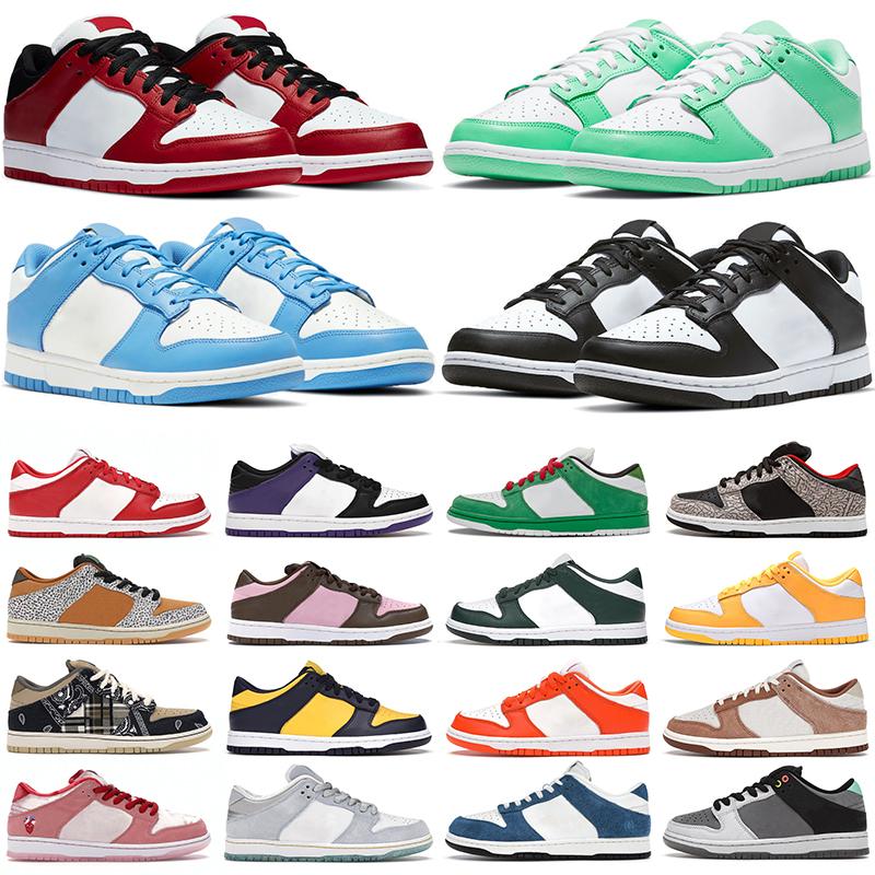 

Sb dunk men low women Basketball shoes dunks UNC coast Chunky Dunky University red Varsity Green glow Black white Syracuse platform trainers outdoor sports sneakers, Color#49