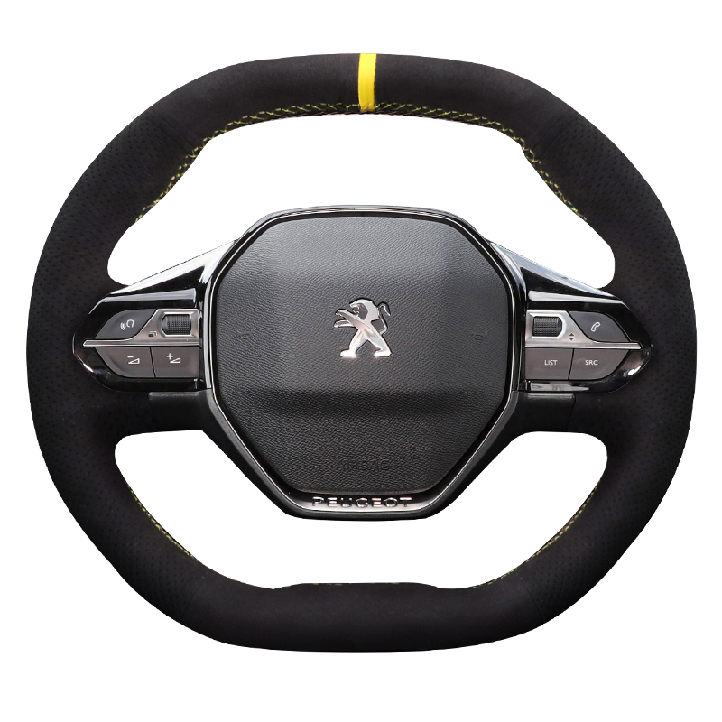 

Hand Sewn Suede Steering Wheel Cover for Peugeot 308 /508 / 207 / 206 / 408