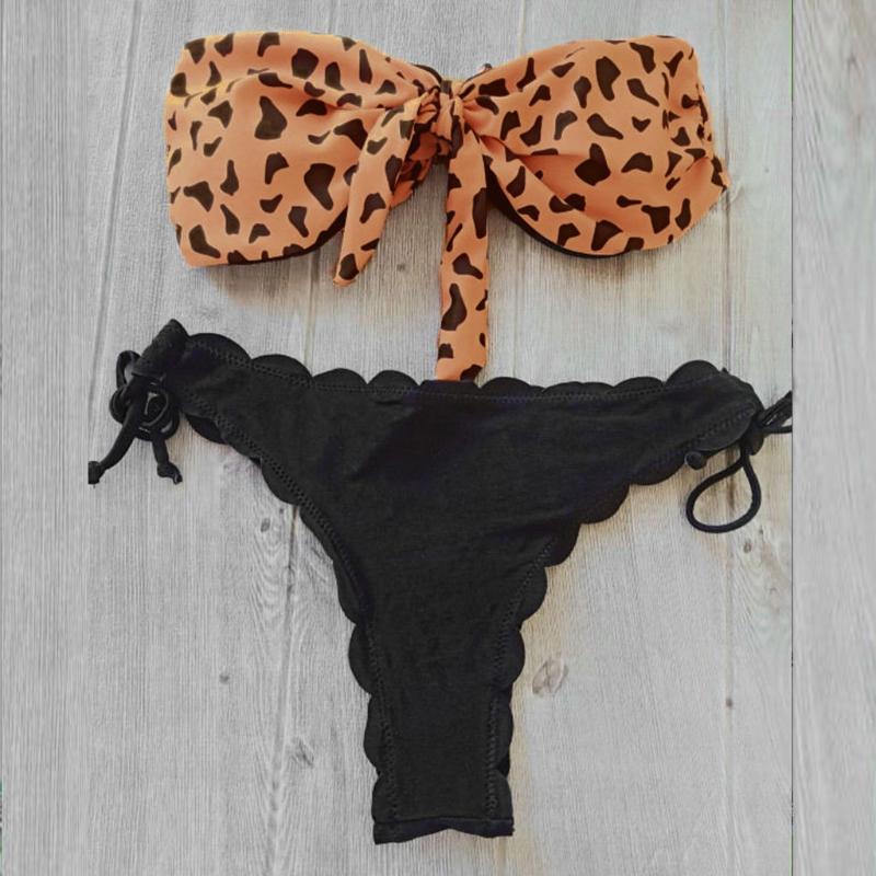 

Women' Swimwear Bikini 2021 Women Sexy Leopard Bathing Suit Female Quality Swimsuit Cross Set Monokini 5.15, Kh