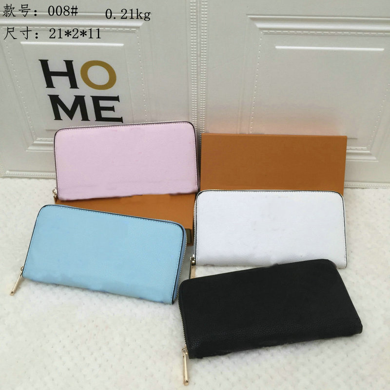 

Latest Single zipper wallets the most stylish way to carry around money cards and coins women men leather card holder long business bag Coin Purse, Blue