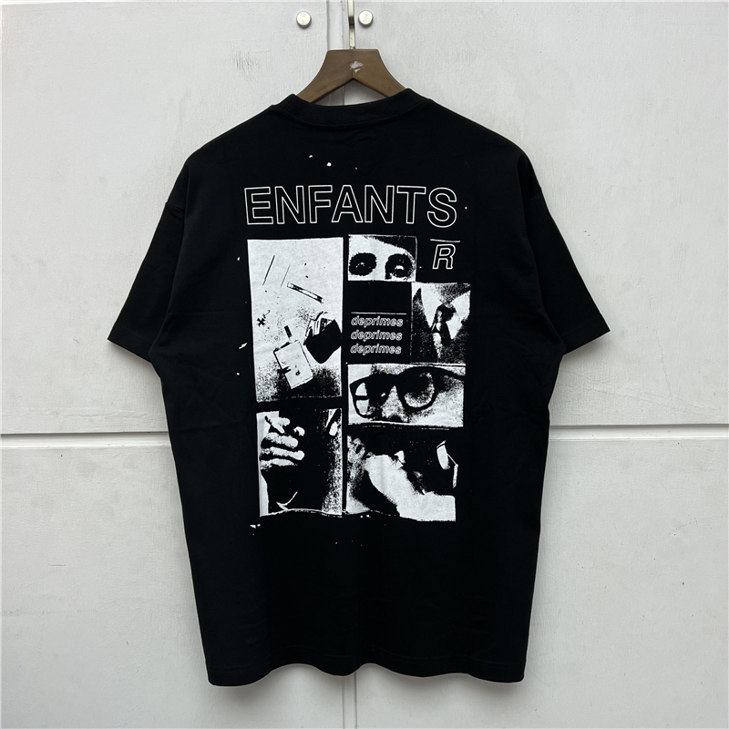 

Oversized T Shirt Men Women High Quality T-shirt Casual Streetwear Top Tees, Black