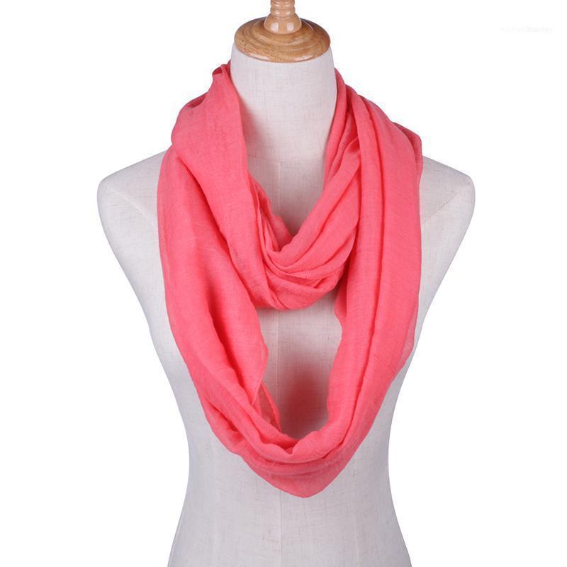 

Colors Fashion Solid Color Scarves Light Weight Circle Loop Women Infinity Scarf Plain Snood For Ladies Shawl Scarfs1