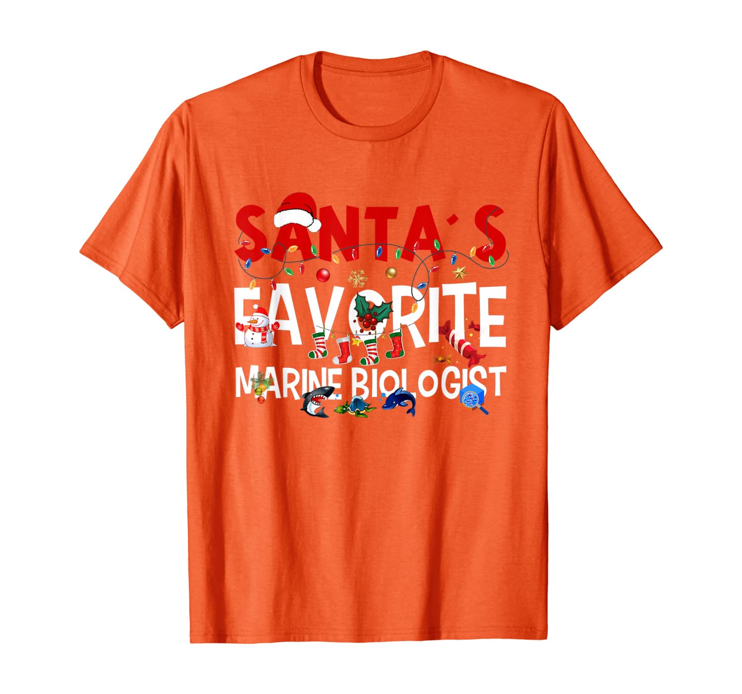 

Ugly Santa_s Favorite Marine Biologist tshirt Xmas Gift T-Shirt, White;black