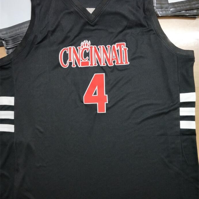 

size S- 5XL 6XL Kenyon Martin #4 Cincinnati Bearcats College Retro Basketball Jerseys Mens Stitched Custom Any Number Name, Black