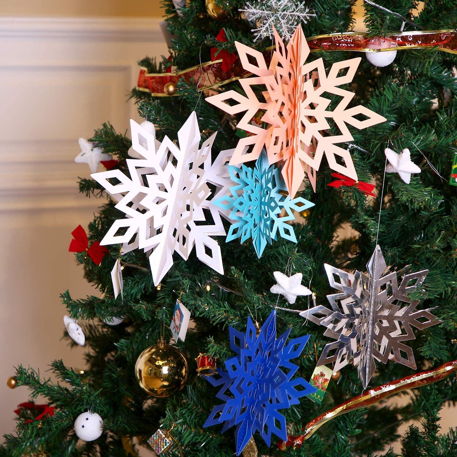 

three dimensional window party drs pendant paper snowflake hanging decoration