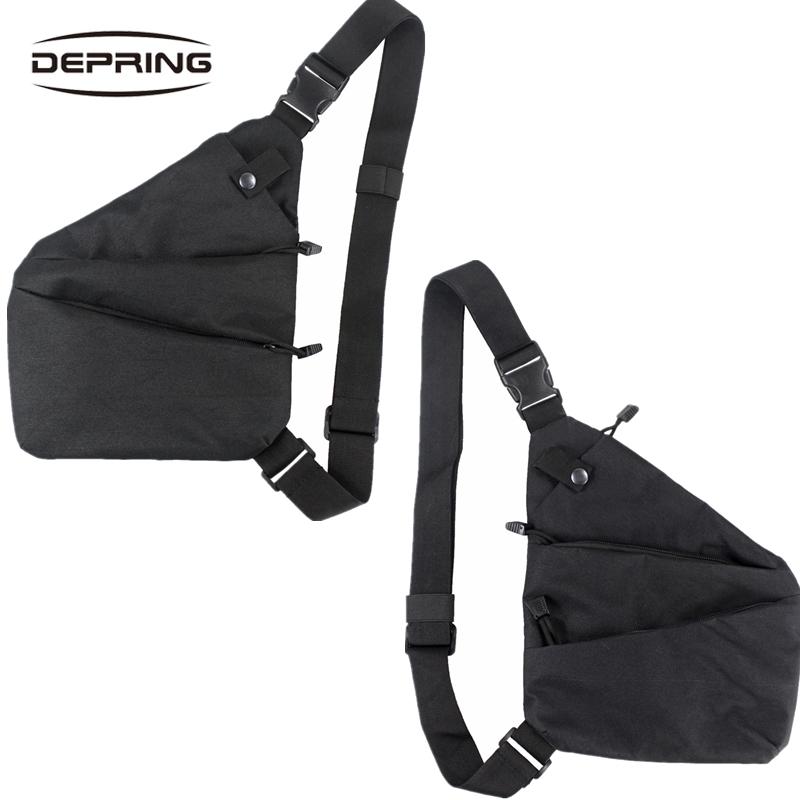 

Stuff Sacks Anti-theft Chest Bag Tactical Multifunction Gun Storage Holster Pouch Left Right Hand Pistol Shoulder Hunting Accessory, Right shoulder tan