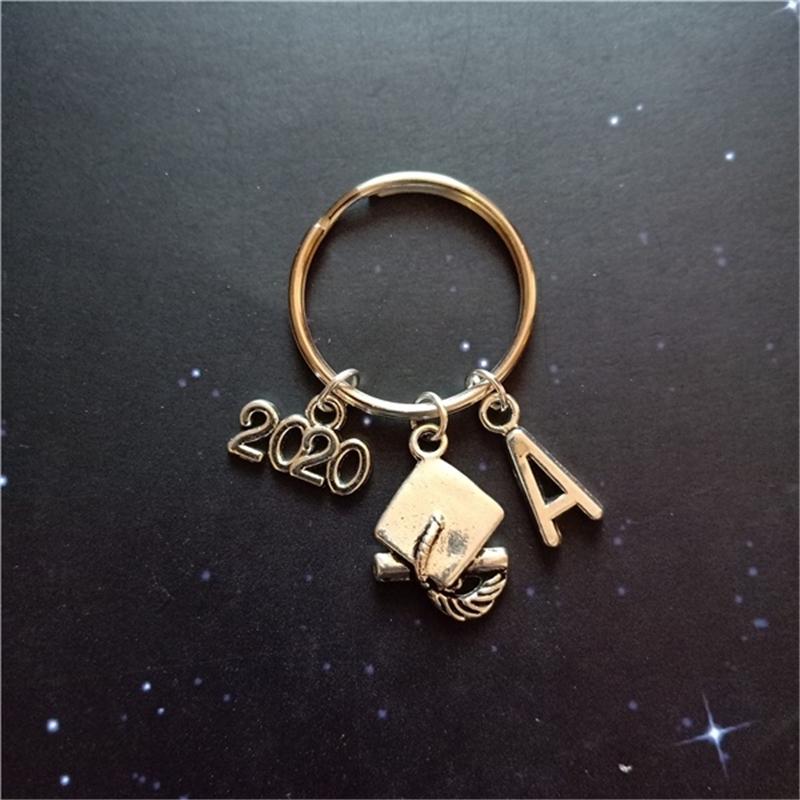 

Keychains Graduation Keychain 2021 Hat Initial Charm Master's Jewelry Graduate Gift