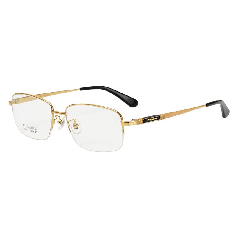 

Fashion Sunglasses Frames 9989 Men's Business Titanium Spectacle Frame With Prescription Glasses Myopia Or Hyperopia Degree To Prevent Blue