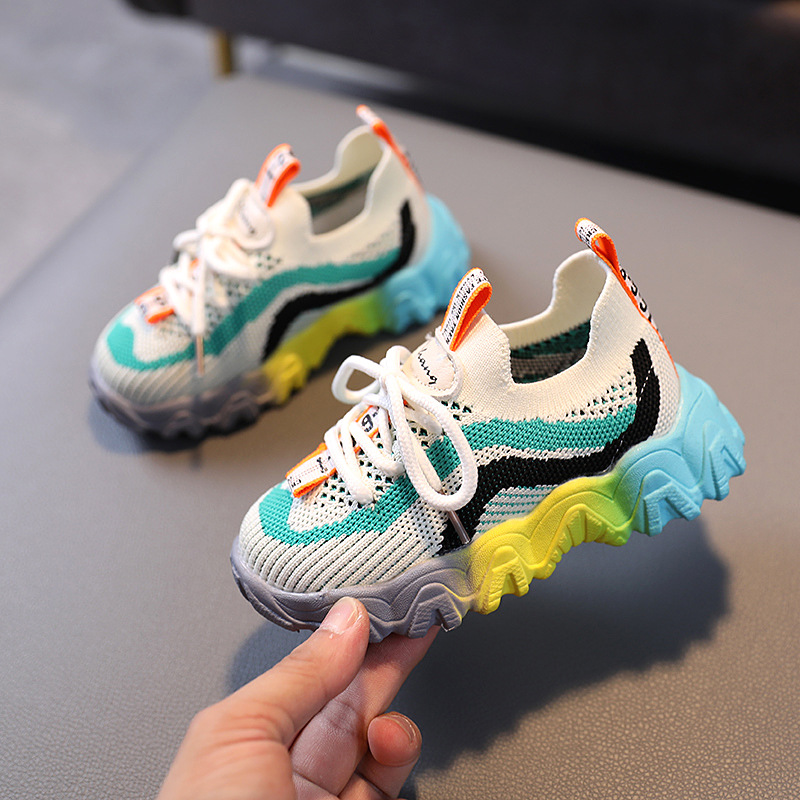 

Size 21-30 Baby Casual Shoes Non-slip Breathable Children Sneakers Light Wear-resistant Toddler Shoes For Kids Boys Girls Tenis, Black