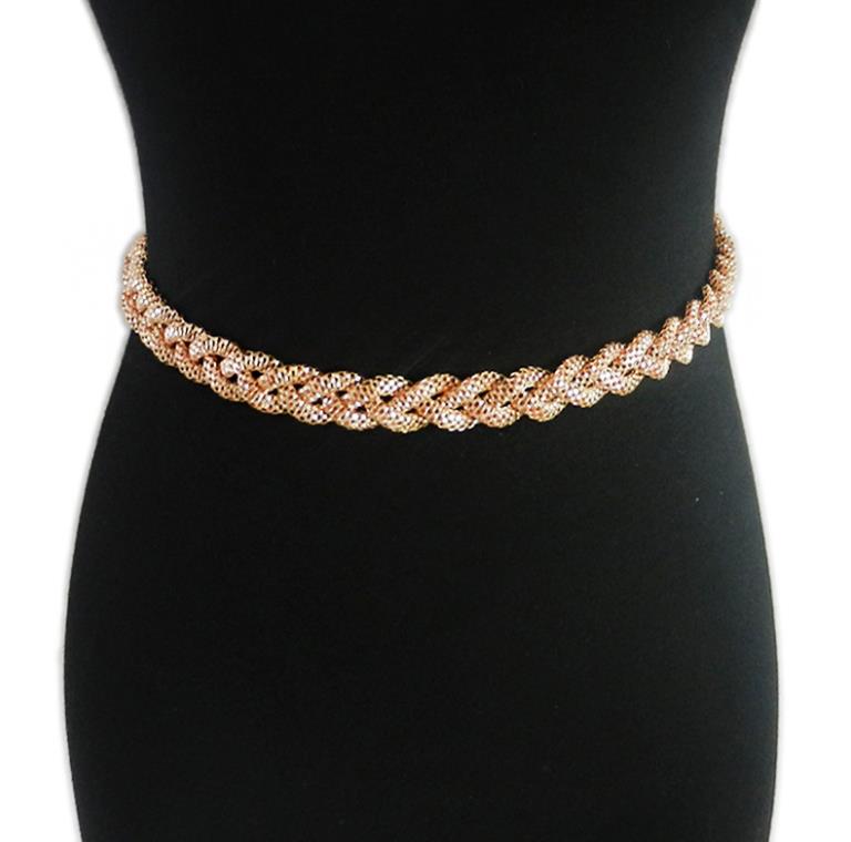 

Diamond Metal Chain Geometric Belt For Woman Female N51So Belts Fashion Luxury Designer Vintage Sparkling Full Rhinestone Vkni4, Black