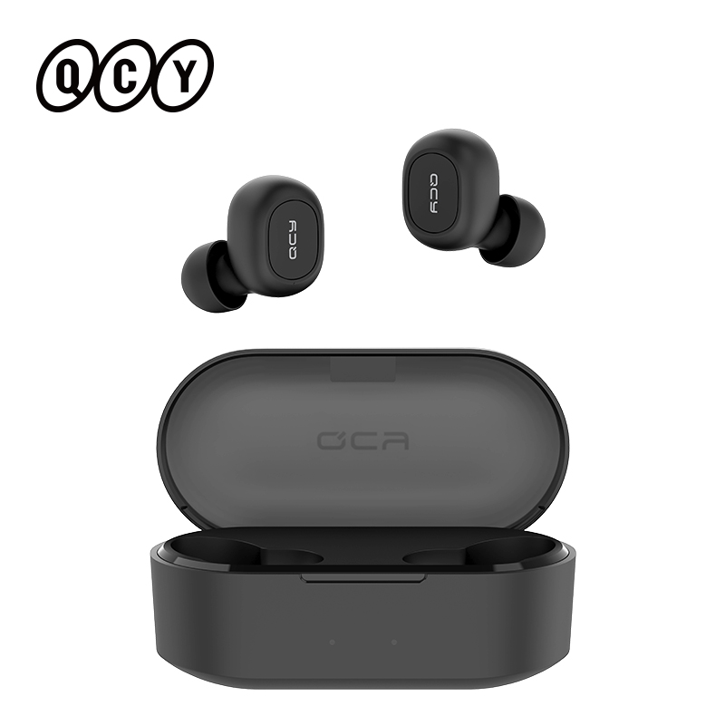 QCY T1C Power HiFi stereo earphone wireless headset Bluetooth 5.0 headphone AAC earbuds with microphone customizing APP-image-724957761