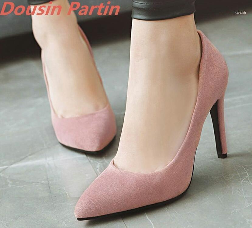 

Dousin Partin 2021 Est Style Women Pumps Colors High Heels Shoes Woman Zapatos Mujer Pointed Toe Shoe1, As pic
