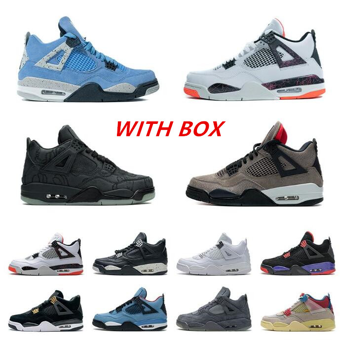 

Mens Guava J D Basketball Shoes 4s University Blue Lava Taupe Haze Cement Citron Sail Black Cat Metallic Fear Pack LA Bred Laser Linen Cool