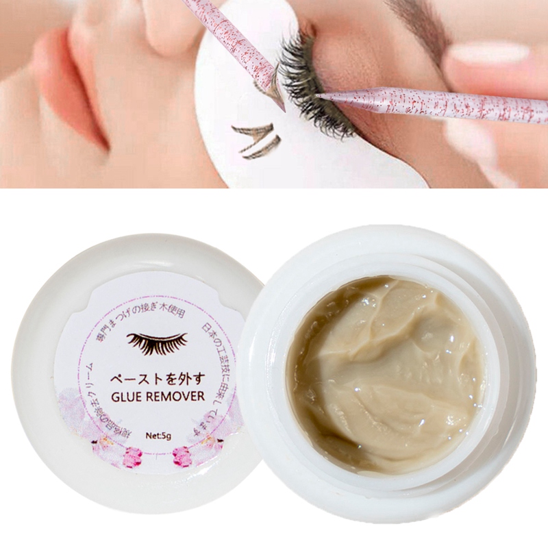 

Grafting Eyelash Extension Makeup Remover Glue 5g Non-Irritating Plant Adhesive Gel Remove Eye Lashes Make Up Cream 1262