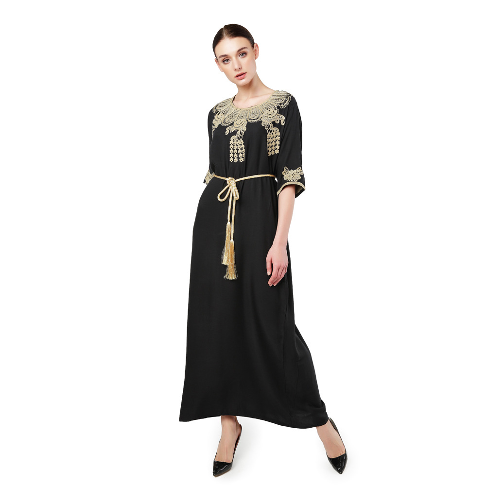 

Robe Arabe Longue Femme Ramadan Eid Mubarak Abaya Dubai Turkey Muslim Fashion Dress Dresses Abayas For Women Islam Clothing Oman