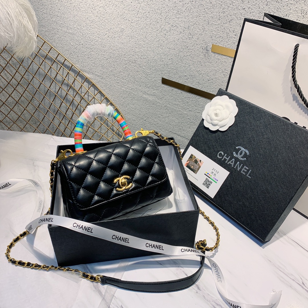 

gift box real leather Vintage Wallets mini handle Luxurys Designers chain Crossbody Bags Lady Rainbow Handbags wallet purses Women Fashion M, Red;black