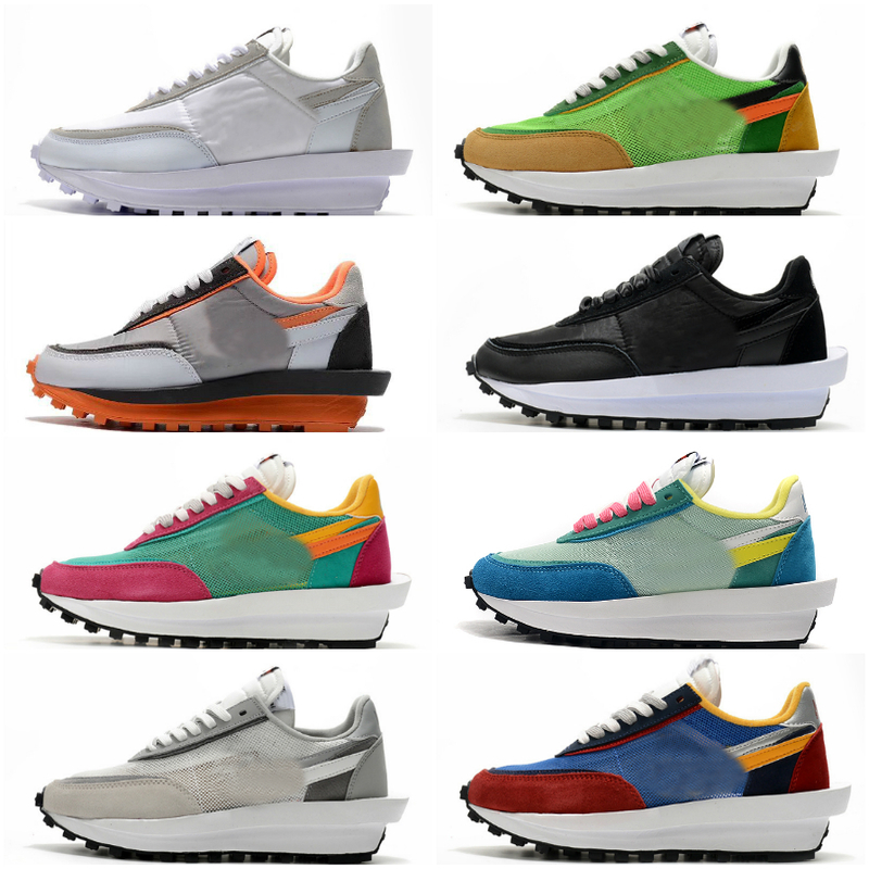 

2021 Varsity Blue Ldv Waffle Daybreak Mens Shoes Summit White Black Nylon Wolf Grey Platform Women Men Trainers Sports Sneakers Chaussures, Box