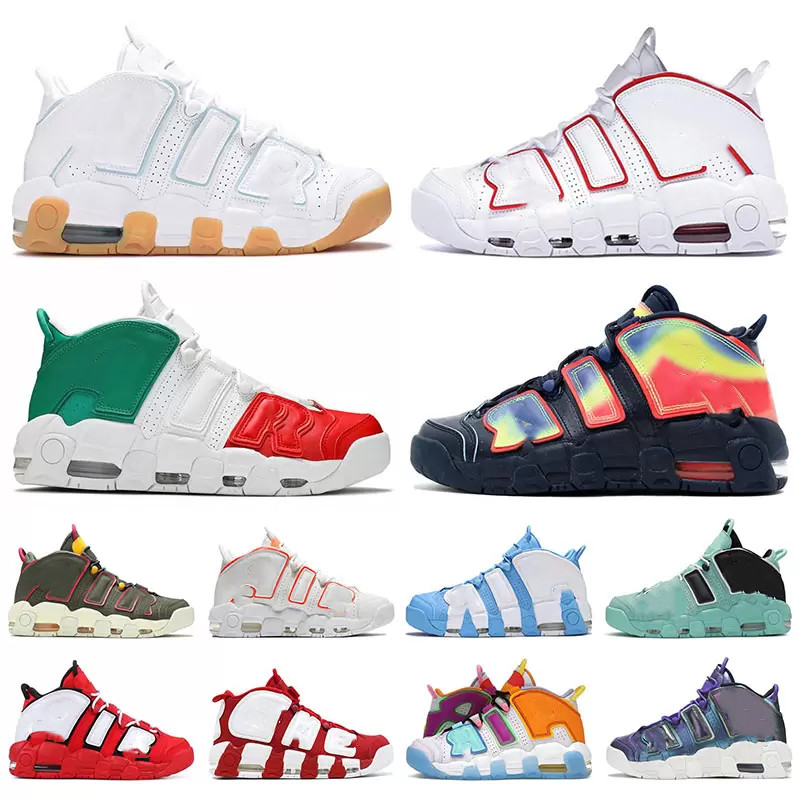 

Shoes Running Mens More Uptempos 96 Total Max Scottie Pippen running shoes White Varsity Red Green Black Bulls University Blue UNC UK Women Sneakers, Do not choose;separate color;contact me