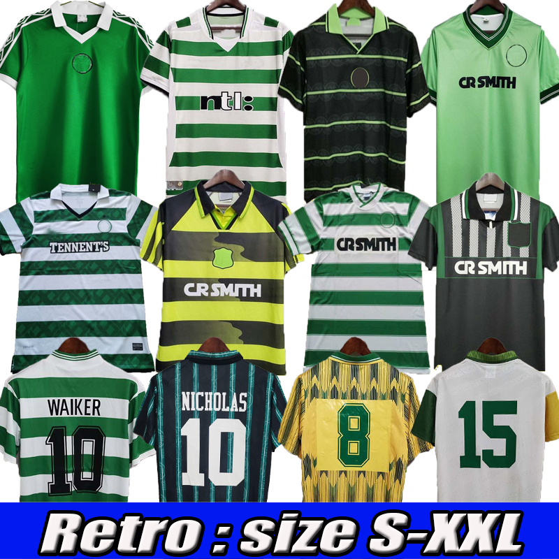 

Celtic retro 01 02 03 soccer jerseys HOME 95 96 97 98 99 football shirts LARSSON NAKAMURA KEANE black Sutton 05 06 89 91 92 84 85 86, 1998away