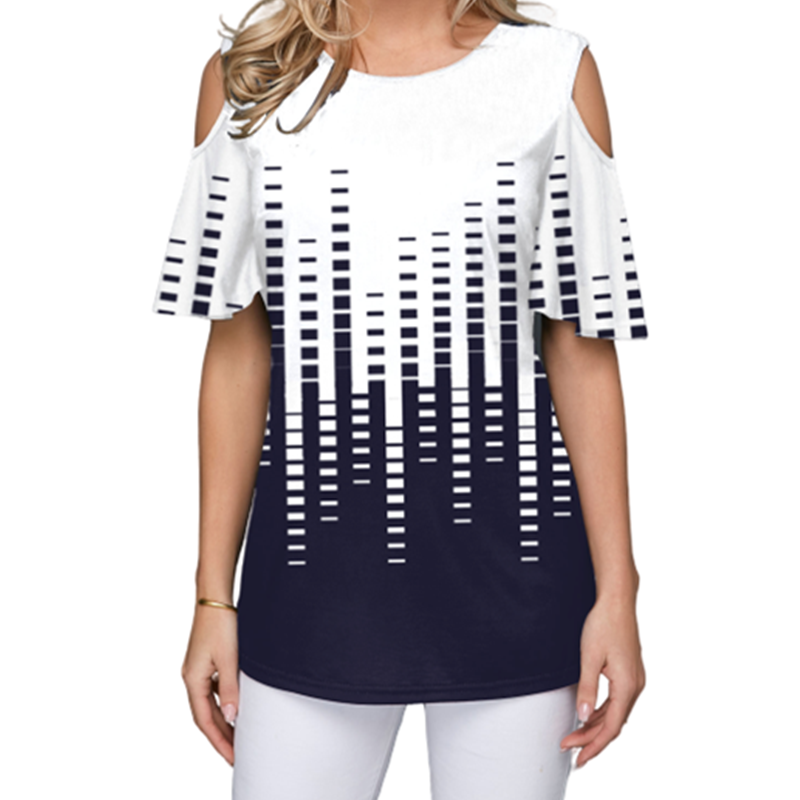 

Fashion Women Plus Size 5XL Loose T Shirt Ladies Summer Casual Print Tops Tshirt Short Sleeve Off The Shoulder T-Shirt tshirts xl, G004