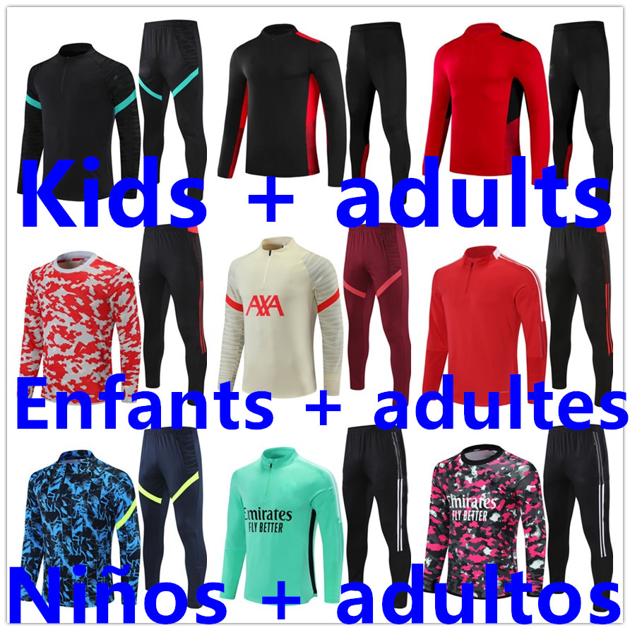 

2122 tracksuit tracksuits football training suits kit Soccer jersey chandal futbol kids Men boys mens jacket tuta set sets jerseys Sportswear, 18