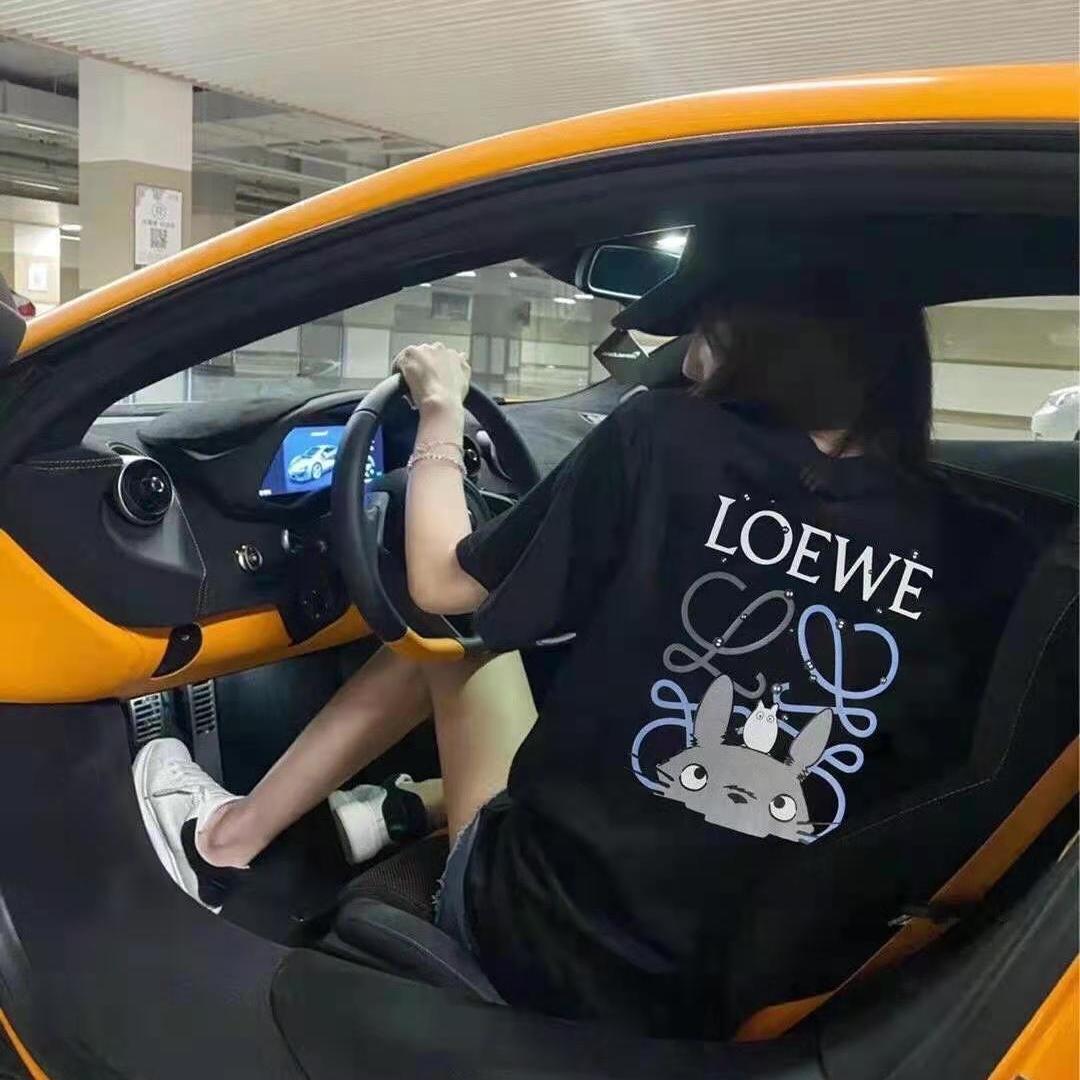 

Loewe printed short T-shirt for men and women, White