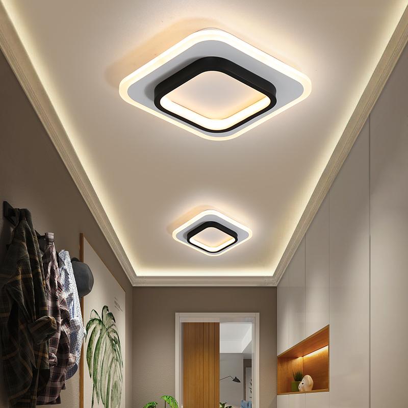 

Ceiling Lights Creative Nordic Entrance Spotlights Modern Minimalist Aisle Corridor Embedded Home Crystal Clear Kitchen Land Light WY815