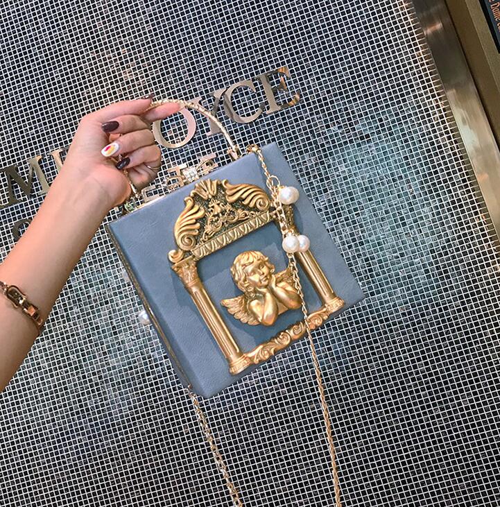 

wholesale women bag fashion Baroque Angel handbag custom diamond drill dinner party personalized pearl handbags shoulder bags