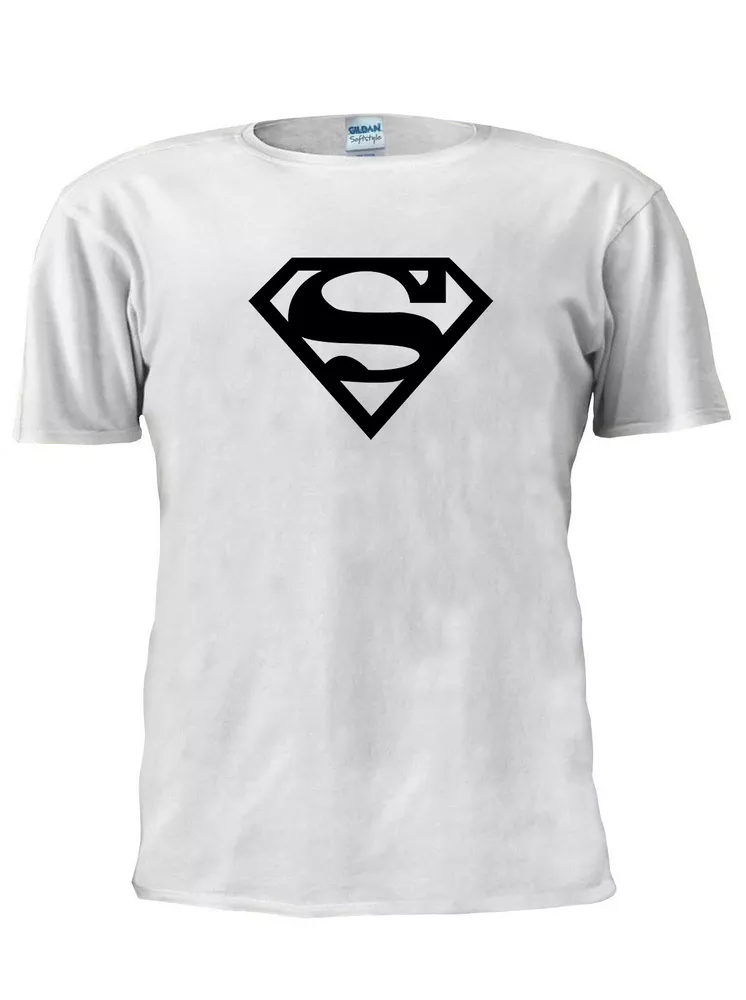 

super man superman t shirt casual wear hero super workout tshirt m652, White;black